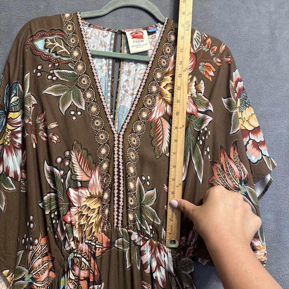 FARM Rio Brown Floral Maxi Dress - Picture 12 of 14